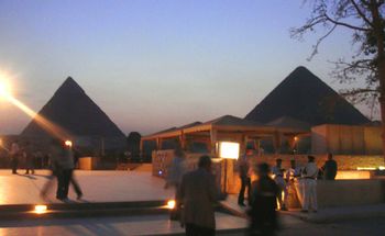 Pyramids in Egypt before the light show!
