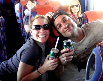 A little Mt Dew on an 11 hour bus ride thru Egypt makes me very happy! Thanks Mike!!
