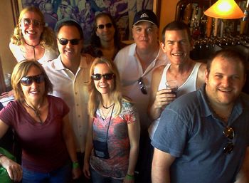 The gang with Mark P relaxing before the show @ Sloppy Joe's, Key West!
