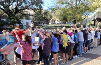 Leading a Grand March at Texas A&M 2019
