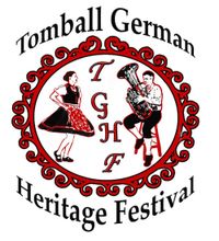 Valina designed this logo for the festival back in 2007.  The image of the tuba player is taken from a photo of Mike Barker, musician and band leader of Alpenfest, the band who helped the Tomball festivals get their start.  Mike has passed on, but some members of the old band are still performing in the festivals to this day.  