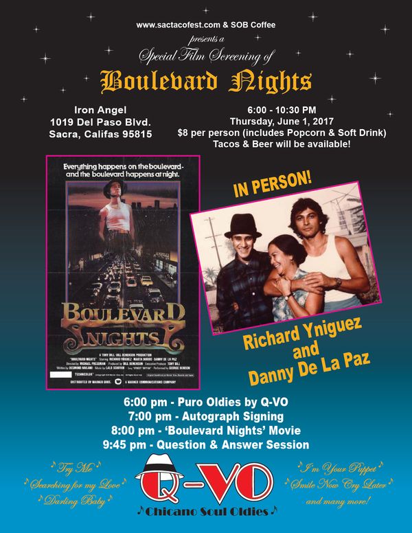 Boulevard Nights Movie Showing and Q-VO @ Iron Angel - Jun 1, 2017