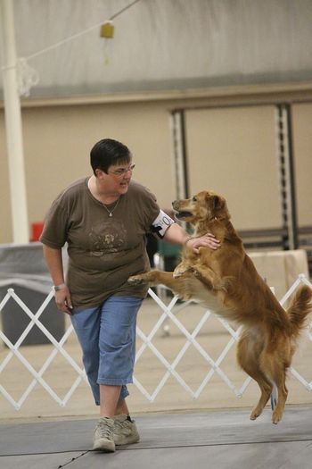 Lori & Red @ Sunflower Cluster Dog Show Wichita KS April 3-5, 2015
