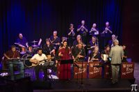 West End Big Band and Syrian singer Albeer Albatal with buzuq player Kinan Abuakel