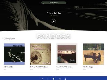 2017 - Chris Nole's music exceeds 20 million plays on Pandora Internet Radio

