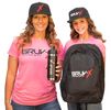 GRUV-X Full Logo T-Shirt in Pink (Red & Black Logo)