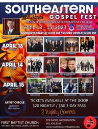 Bibletones Inspirations Tribute and Michael Combs @ Southeastern Gospel Fest