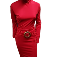 InfraHot  Red Knee Length Gown 