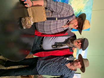 JP Cormier, Jan, Dave Gunning with the ginger cookies
