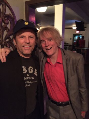 With Woggles lead singer Mighty Manfred

