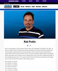 KDKA Interview with Rob Pratte