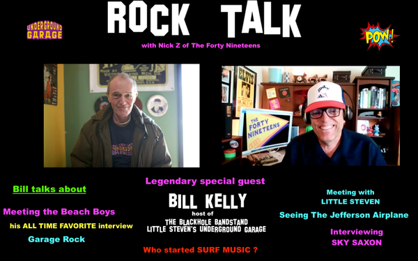 Episode 2 w/ Bill Kelly. Legendary host of WFMU's Black Hole Bandstand, his show became the template for Little Steven's Underground Garage ! 