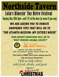 Lola's Annual Blusin' Toy Drive Festival