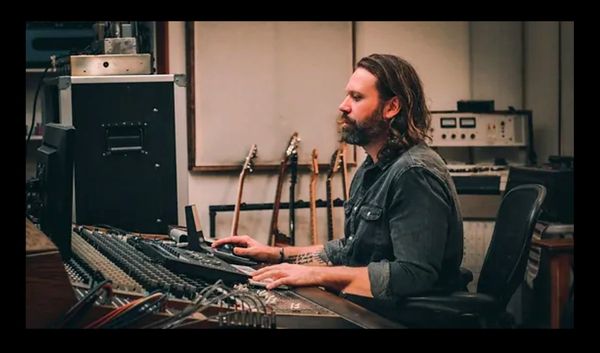 Record Producer, Matt McDavid recording, Jamie Clark's, "Another Street" album, at Sanctuary Sound Studio in Sebastopol, March 2021. 