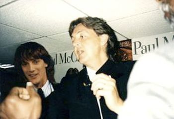 Hanging out with McCartney - total insanity!!
