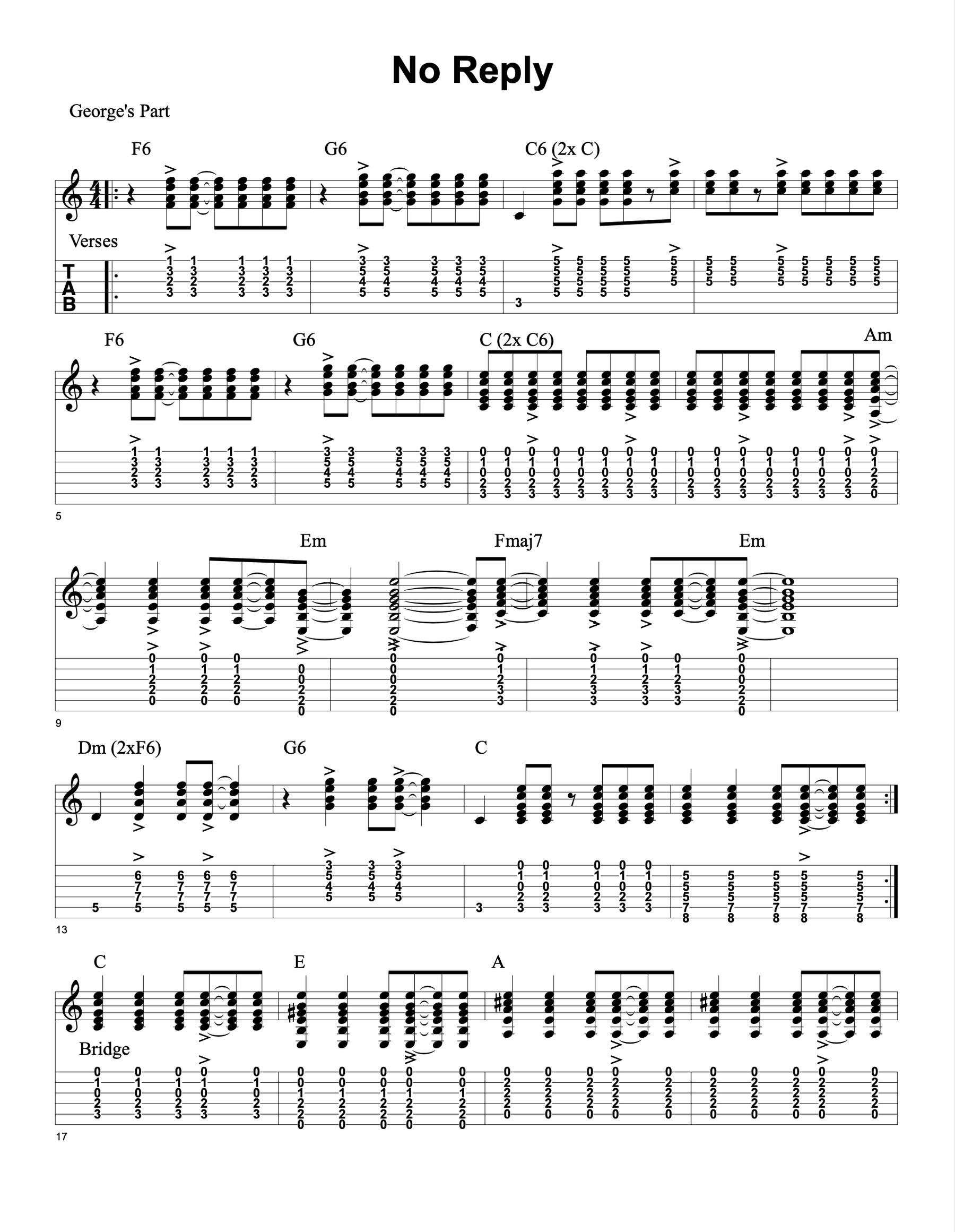 John Lennon - Woman, Guitar Lesson, Tab & Chords