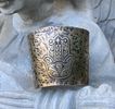 Ornate Brass Cuff with Hamsa