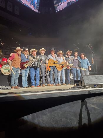 David Lee Garza at SA Rodeo with John Pardi 2020
