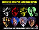 8 GEORGE LYNCH LIMITED PRINT SIGNATURE GUITAR PICKS 