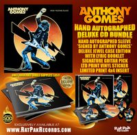 ANTHONY GOMES "HIGH VOLTAGE BLUES" HAND AUTOGRAPHED CD BUNDLE