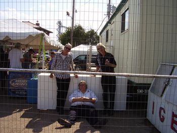 Wayne Russell with Leo Goff Jr. and Bob Horn-resting
