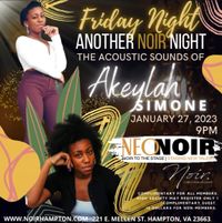 Another Noir Night: The Acoustic Sounds of Akeylah Simone