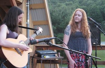 Katie & Ali Jammin' on the Deck
