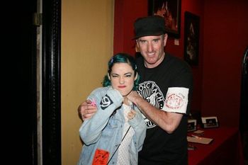 Blair and Emma with a Potential Lunatics patch
