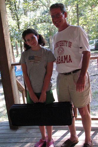 Claire and proud Dad Blakely
