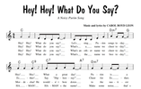 Hey! Hey! What Do You Say! (Purim) Sheet Music