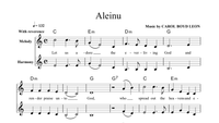 Aleinu Sheet Music