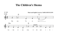 The Children's Shema Sheet Music