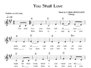 You Shall Love Sheet Music