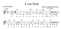 L'cha Dodi Sheet Music