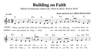 Brick by Brick, Wall by Wall (Building on Faith) Sheet Music