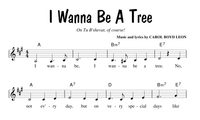 I Wanna Be A Tree Sheet Music