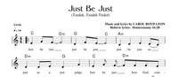 Just Be Just (Tzedek, Tzedek Tirdof) Sheet Music