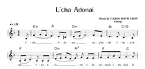 L'cha Adonai Sheet Music