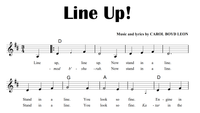 Line Up! Sheet Music