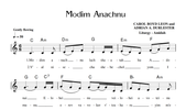 Modim Anachnu Sheet Music