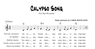 Calypso Song Sheet Music
