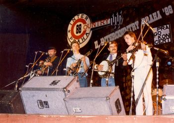 Prague, CZ, with the Austrian Band "Nugget", 1988
