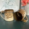 Hand-Thrown Mug (cream/brown)
