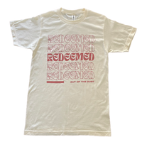 "Redeemed" shirt (cream & red)