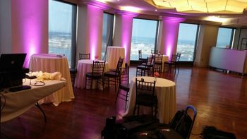 The State Room - Harborside Rm. , Boston Ma. - 12 Pink Uplights

