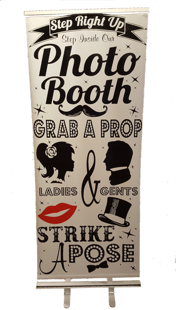 Photo Booth Retractable Banner
