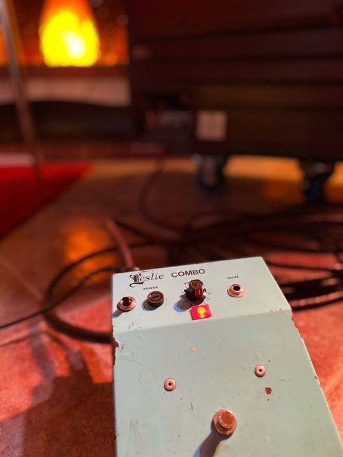 Leslie Combo pedal at Supertone Records recording studio, Lisbon, Portugal. 