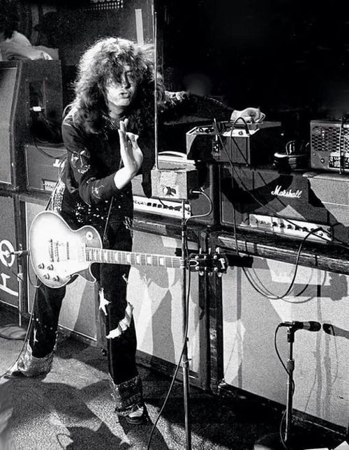 Jimmy Page with his Theremin