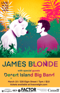 LIVE! ON ELGIN PRESENTS: JAMES BLONDE & THE DESERT ISLAND BIG BAND