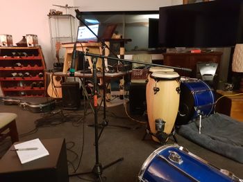Pop up recording studio at Dave's, 2021
